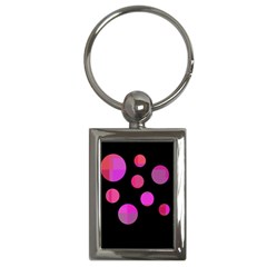 Pink Abstraction Key Chains (rectangle) 