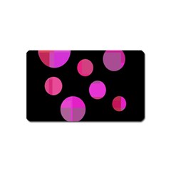 Pink Abstraction Magnet (name Card)