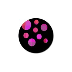 Pink Abstraction Golf Ball Marker (4 Pack) by Valentinaart