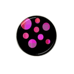 Pink Abstraction Hat Clip Ball Marker (4 Pack)