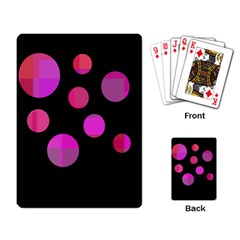 Pink Abstraction Playing Card by Valentinaart