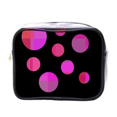 Pink Abstraction Mini Toiletries Bags