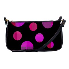 Pink Abstraction Shoulder Clutch Bags