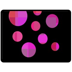 Pink Abstraction Fleece Blanket (large) 