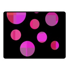 Pink Abstraction Fleece Blanket (small) by Valentinaart