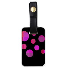 Pink Abstraction Luggage Tags (one Side) 