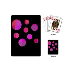 Pink Abstraction Playing Cards (mini)  by Valentinaart