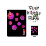 Pink abstraction Playing Cards 54 (Mini)  Front - Heart9