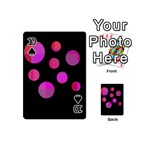 Pink abstraction Playing Cards 54 (Mini)  Front - Spade10