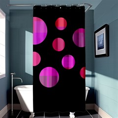 Pink Abstraction Shower Curtain 36  X 72  (stall) 