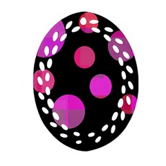 Pink Abstraction Ornament (oval Filigree) 