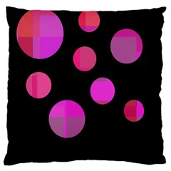 Pink Abstraction Large Cushion Case (one Side)