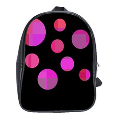 Pink Abstraction School Bags (xl) 