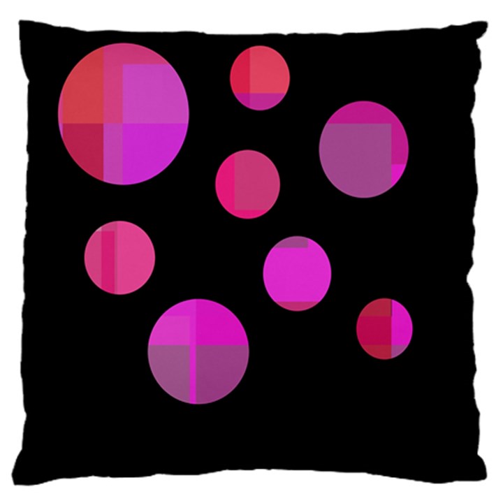 Pink abstraction Large Flano Cushion Case (Two Sides)