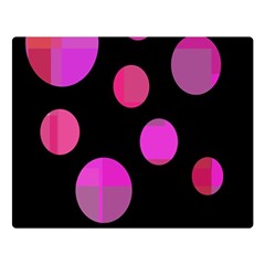 Pink Abstraction Double Sided Flano Blanket (large) 