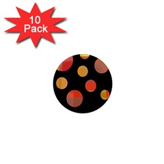 Orange abstraction 1  Mini Magnet (10 pack) 