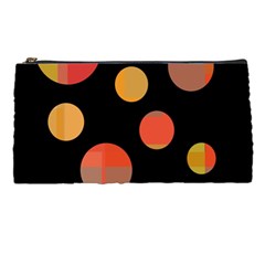 Orange abstraction Pencil Cases