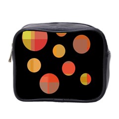 Orange abstraction Mini Toiletries Bag 2-Side