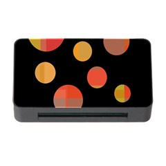 Orange Abstraction Memory Card Reader With Cf by Valentinaart