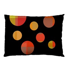 Orange Abstraction Pillow Case (two Sides)