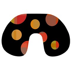 Orange Abstraction Travel Neck Pillows