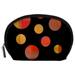 Orange abstraction Accessory Pouches (Large) 