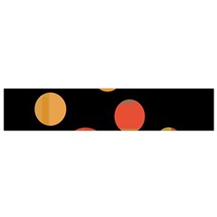 Orange abstraction Flano Scarf (Small)