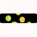 Green abstract circles Large Bar Mats 32 x8.5  Bar Mat