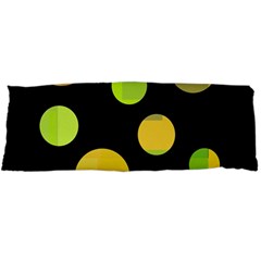 Green Abstract Circles Body Pillow Case Dakimakura (two Sides)