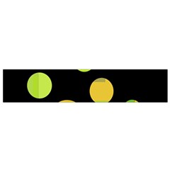 Green Abstract Circles Flano Scarf (small)