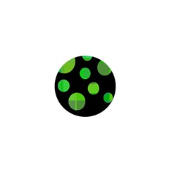 Green Circles 1  Mini Magnets