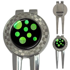 Green Circles 3-in-1 Golf Divots