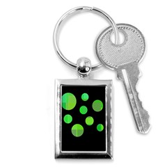 Green Circles Key Chains (rectangle) 