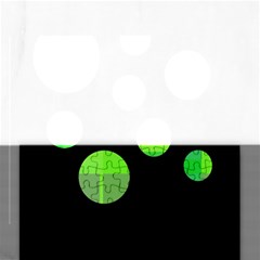 Green Circles Rectangular Jigsaw Puzzl