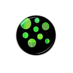 Green Circles Hat Clip Ball Marker by Valentinaart