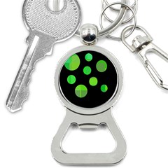 Green Circles Bottle Opener Key Chains