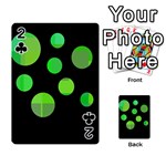 Green circles Playing Cards 54 Designs  Front - Club2