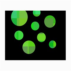 Green Circles Small Glasses Cloth (2-side)