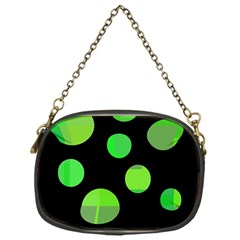 Green Circles Chain Purses (one Side)  by Valentinaart