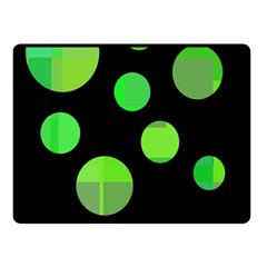 Green Circles Fleece Blanket (small)