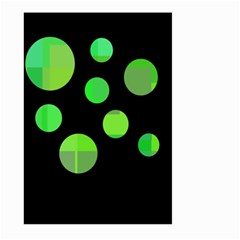 Green Circles Large Garden Flag (two Sides)