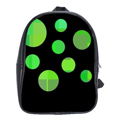 Green Circles School Bags (xl) 