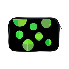 Green Circles Apple Ipad Mini Zipper Cases by Valentinaart