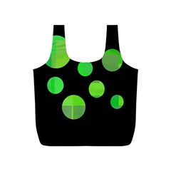 Green Circles Full Print Recycle Bags (s) 