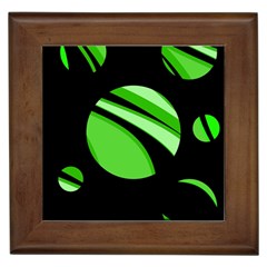 Green Balls   Framed Tiles