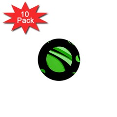 Green Balls   1  Mini Magnet (10 Pack) 