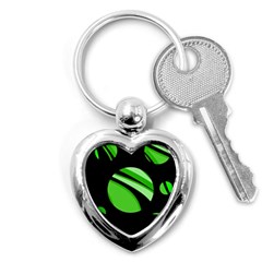 Green Balls   Key Chains (heart) 