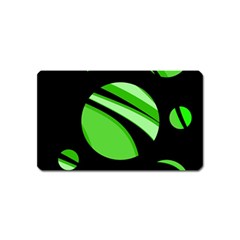 Green Balls   Magnet (name Card)