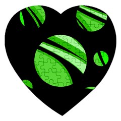 Green Balls   Jigsaw Puzzle (heart)