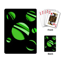 Green Balls   Playing Card